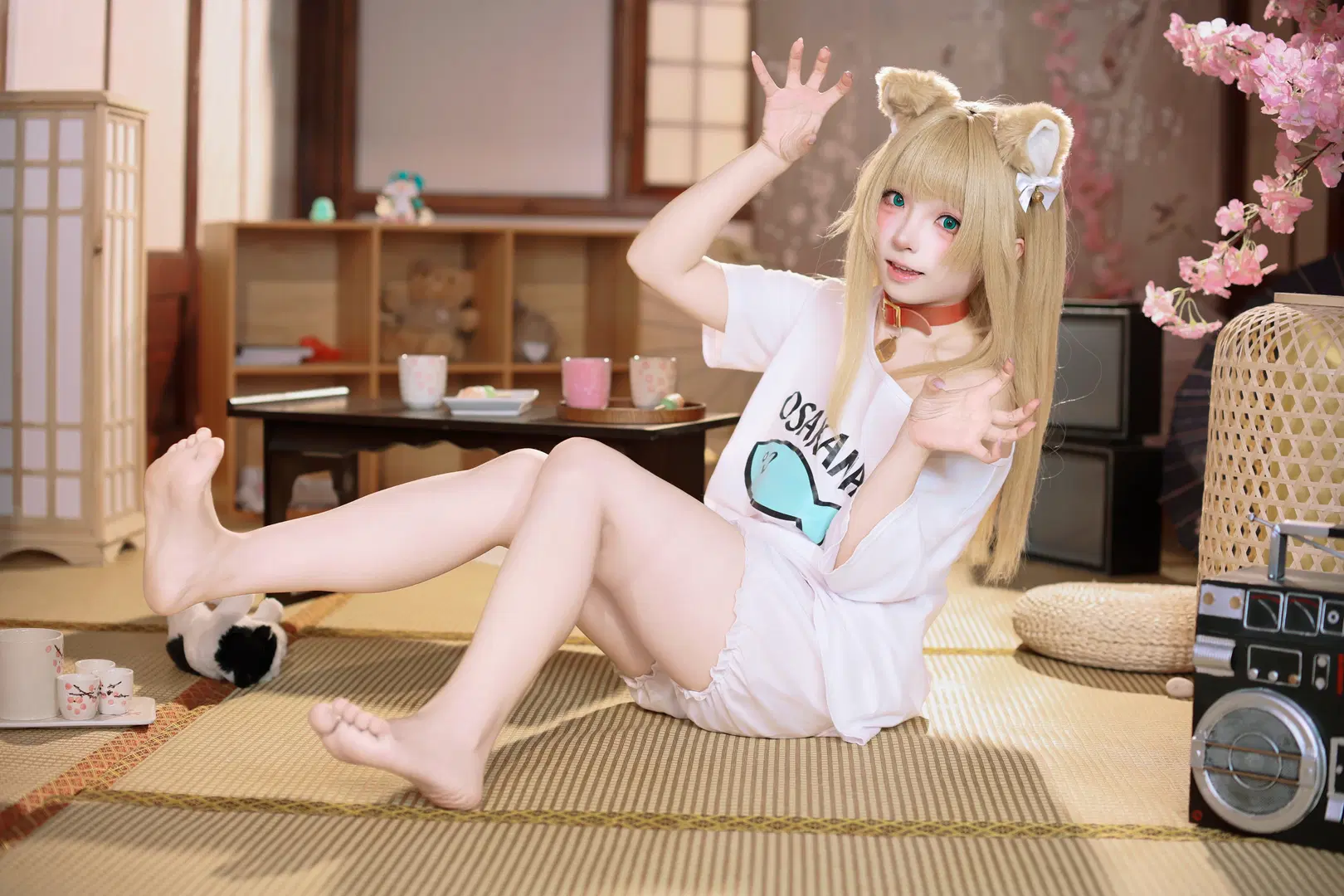 【黄豆粉cos】40原猫娘和风室内写真 - 摄影小超 - 第3张