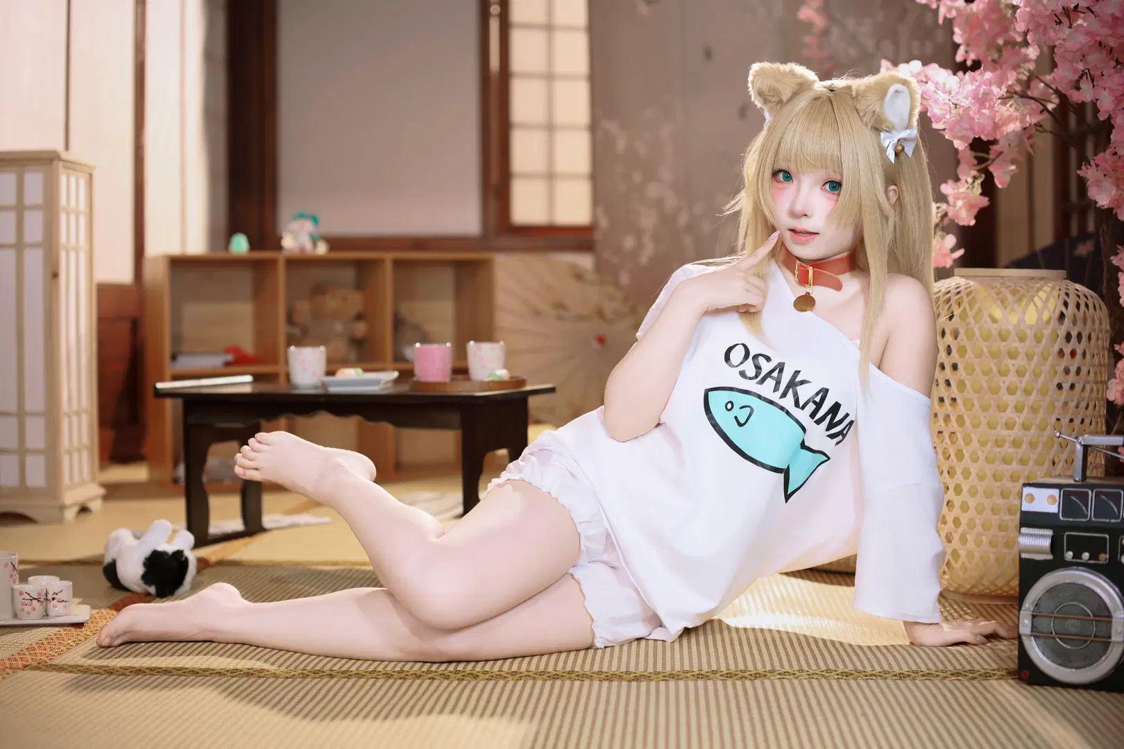 黄豆粉cos, 和风写真, 兽耳娘, 猫娘cos, 40原猫娘