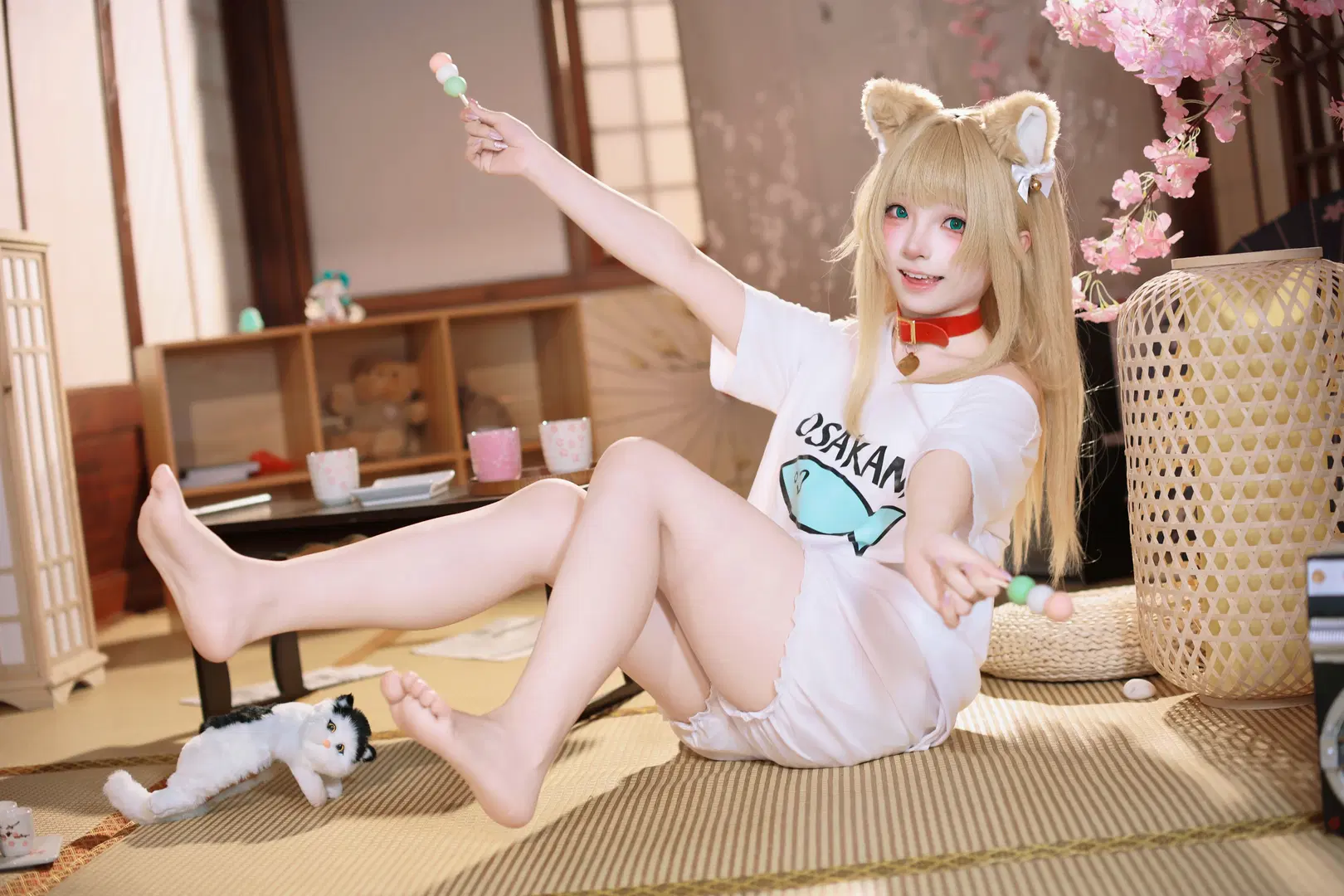 【黄豆粉cos】40原猫娘和风室内写真 - 摄影小超 - 第5张