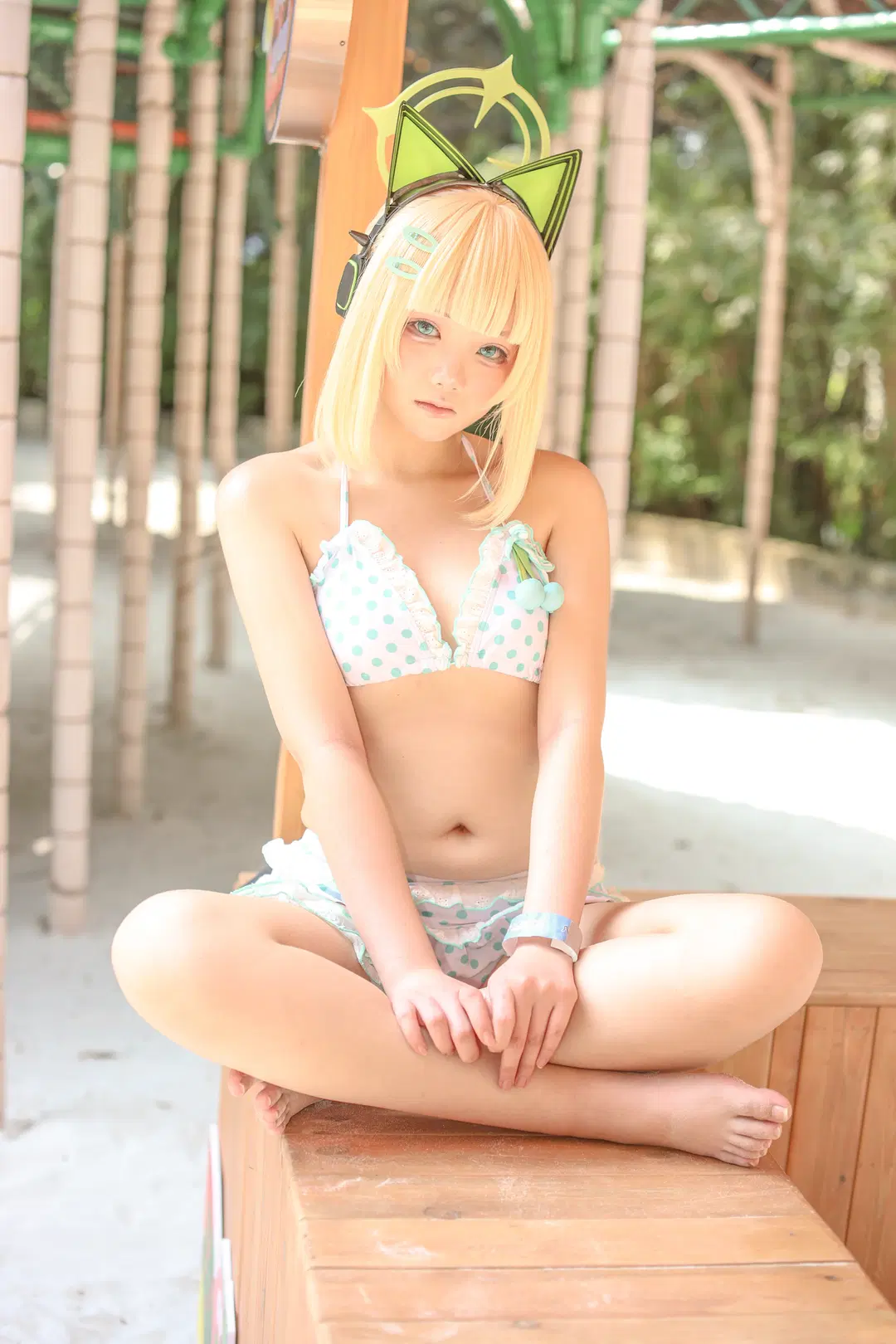 【才羽綠cos】廣州長隆水上樂園玩水拍攝，感受蔚藍檔案的夏日魅力 - 摄影小超 - 第3張