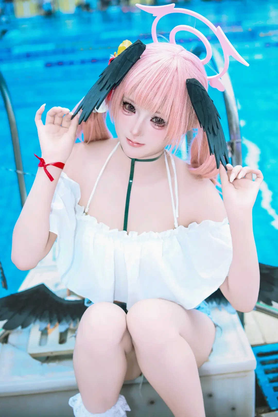 [Shimoe Koharu cosplay] Blue Archive: Refreshing Poolside Photoshoot by 摄影小超 - Image 2