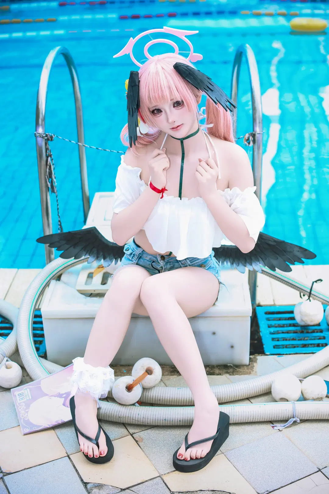 [Shimoe Koharu cosplay] Blue Archive: Refreshing Poolside Photoshoot by 摄影小超 - Image 3