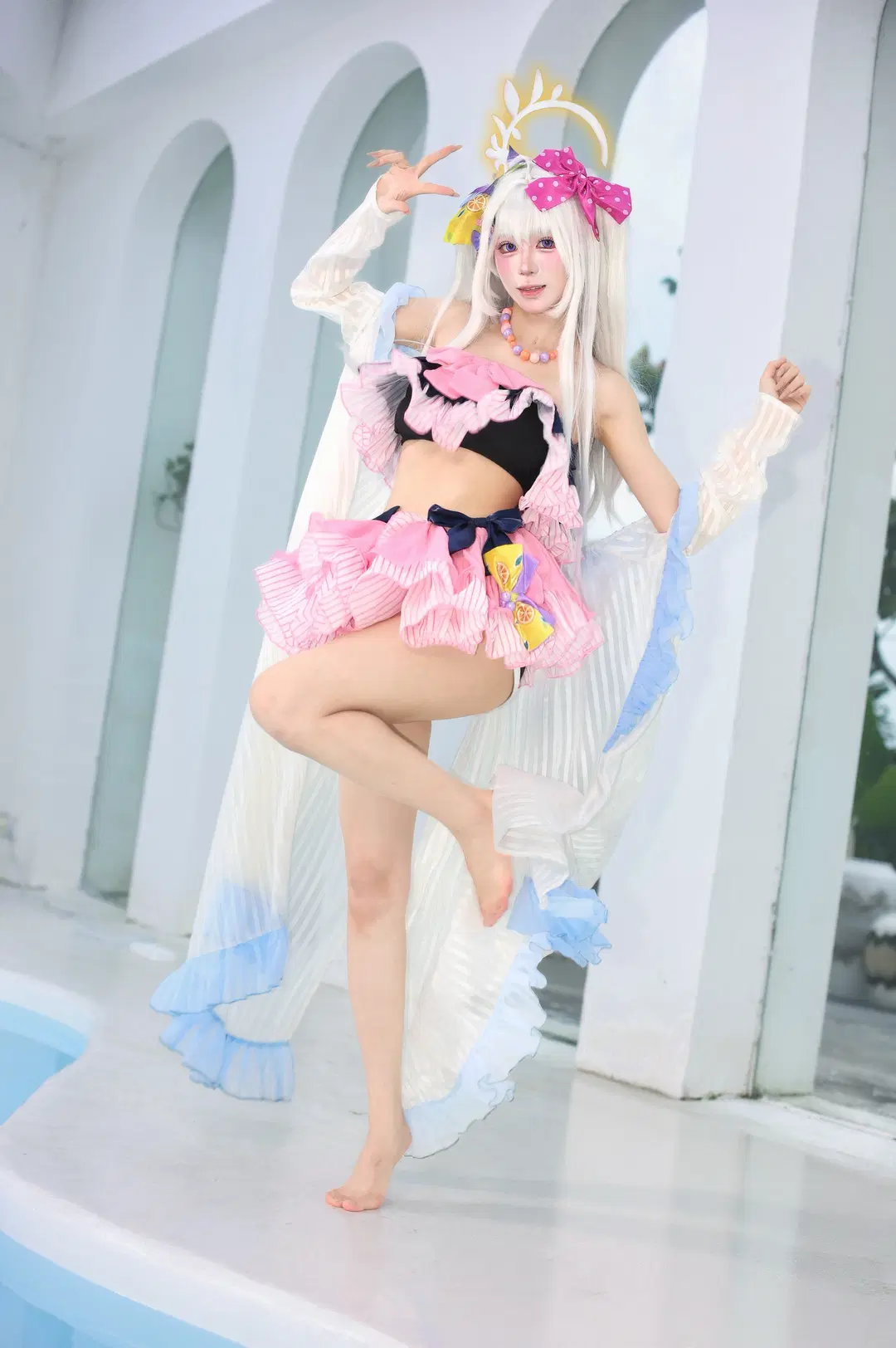 【白洲梓cos】蔚藍檔案泳池邊的清涼夏日 - 摄影小超 - 第3張