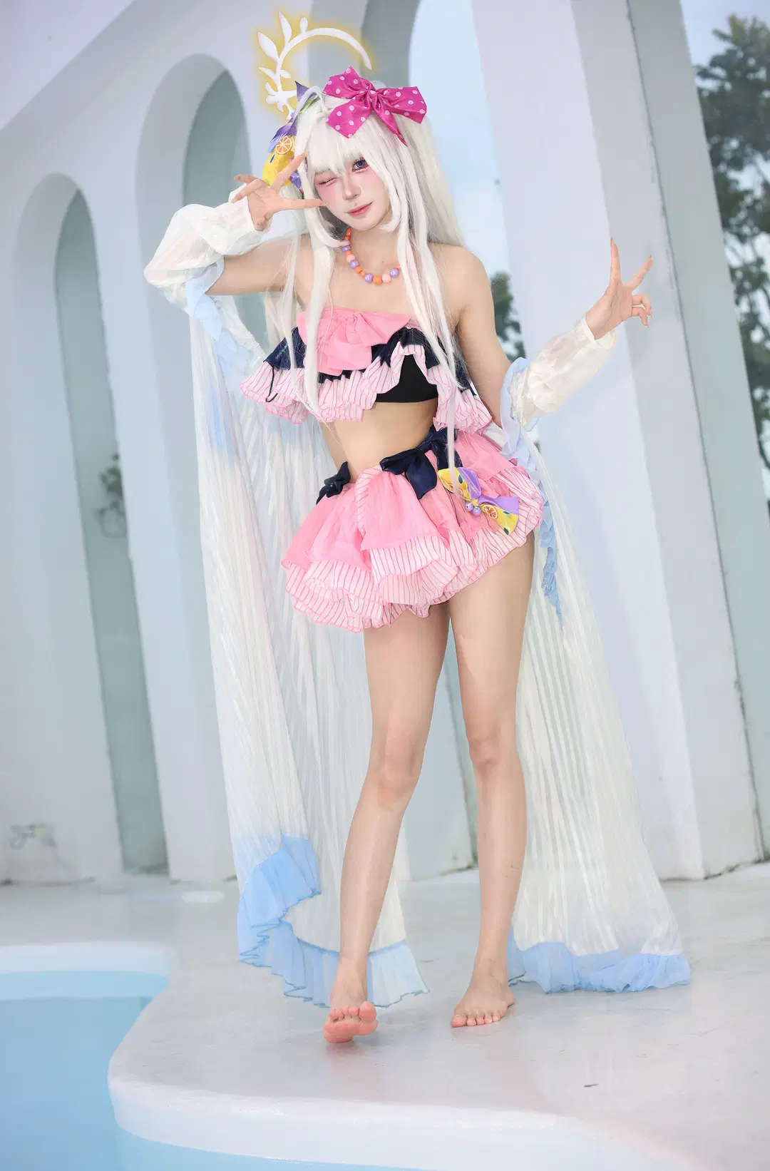 【白洲梓cos】蔚藍檔案泳池邊的清涼夏日 - 摄影小超 - 第4張