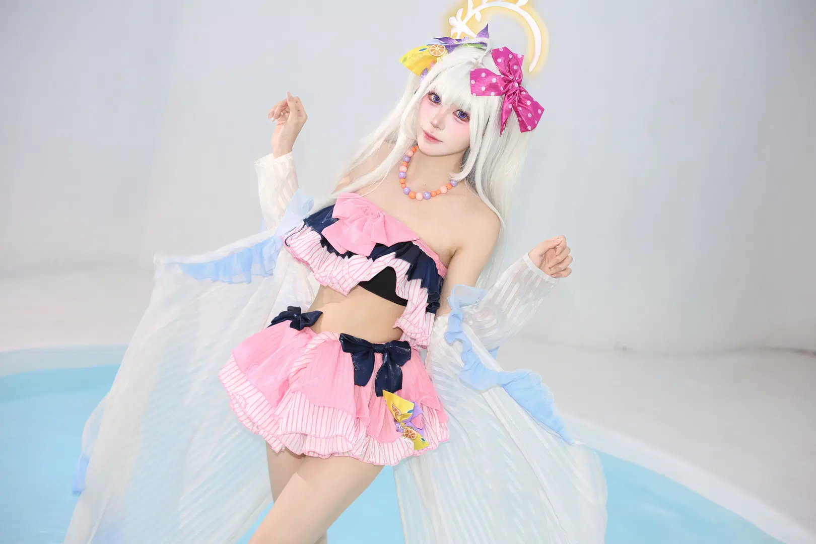 【白洲梓cos】蔚藍檔案泳池邊的清涼夏日 - 摄影小超 - 第9張