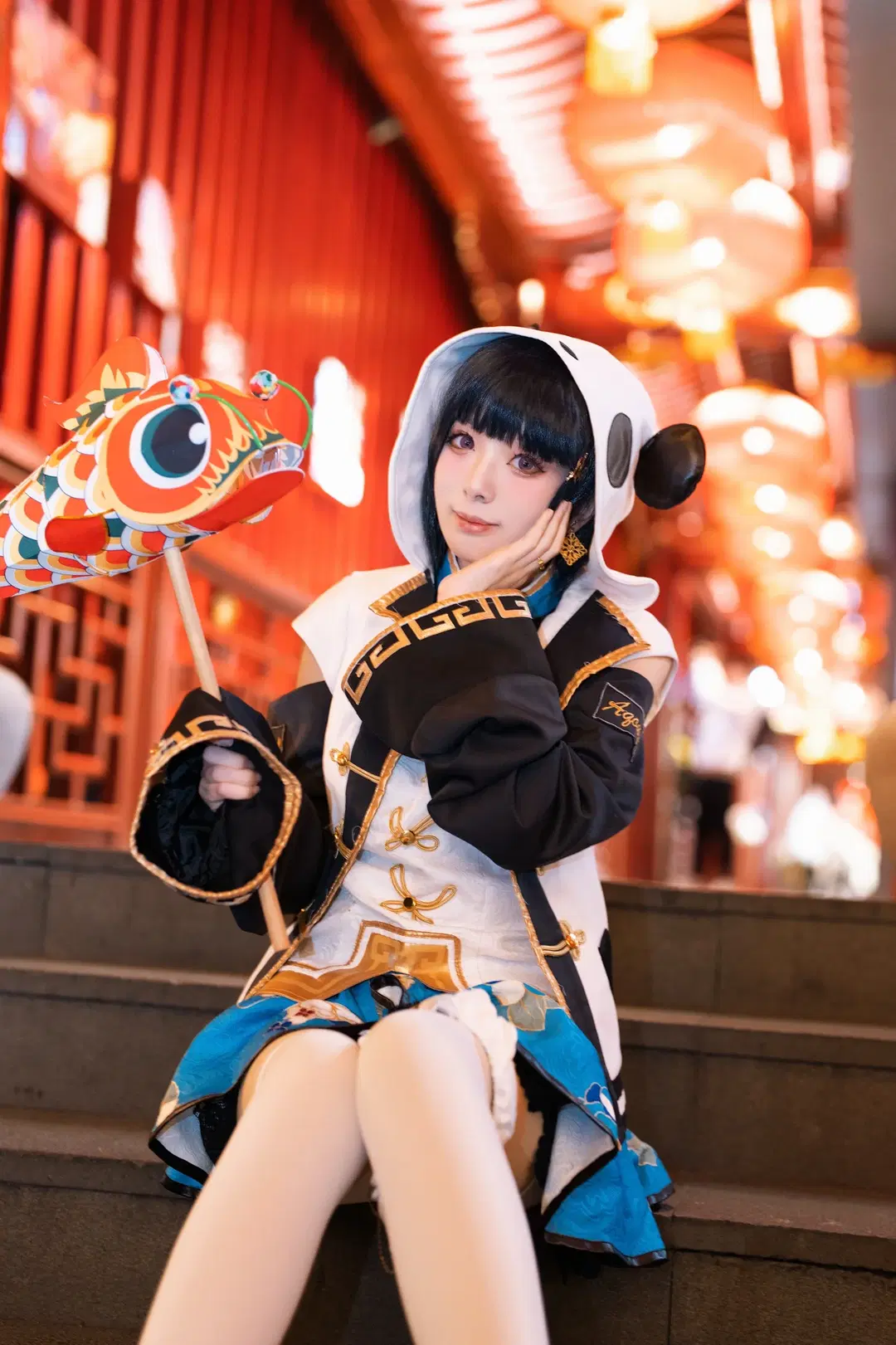 【津岛善子cos】lovelive aqours旗袍觉醒，夜游灯会 - :( - 第4张