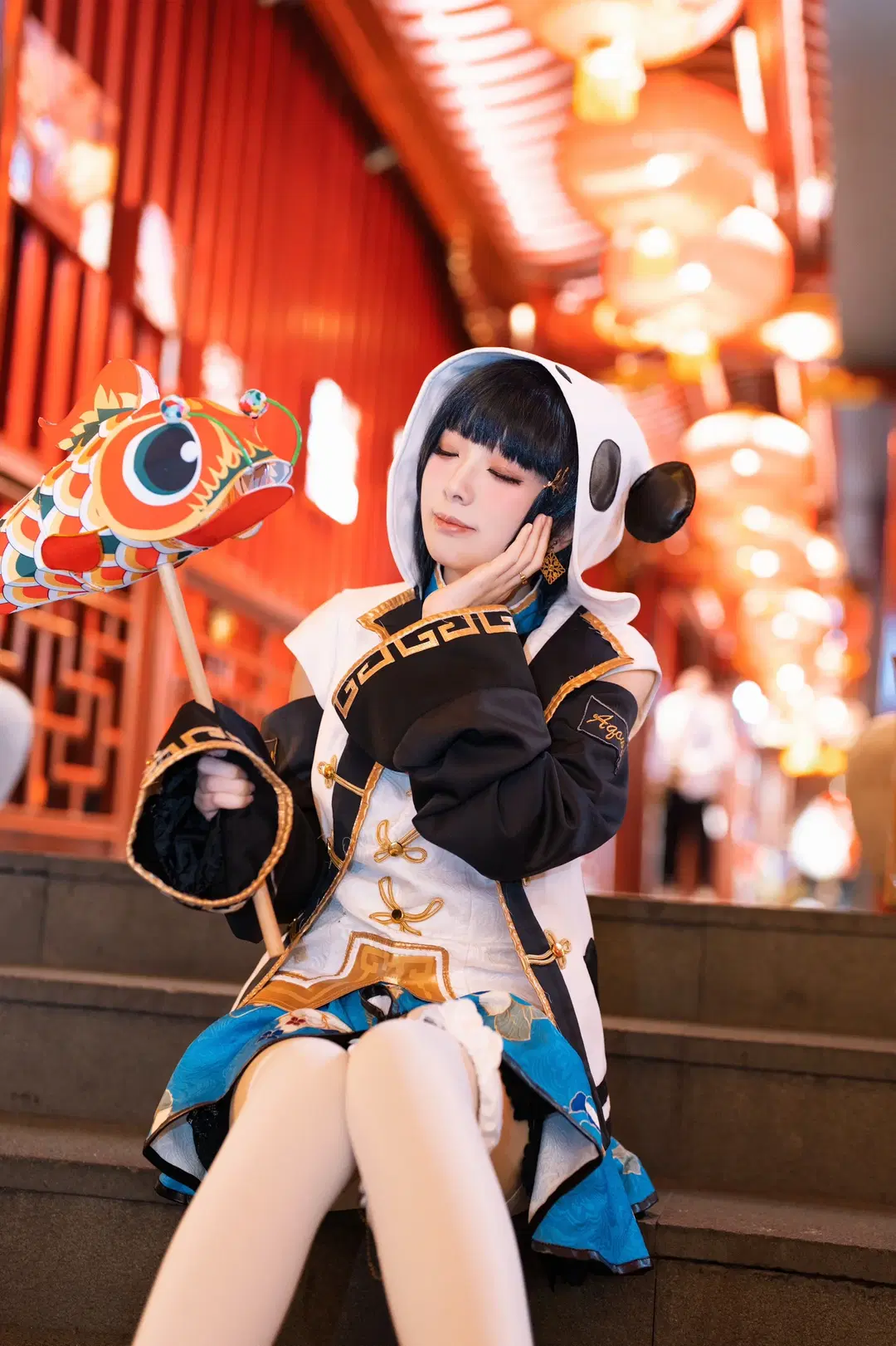 【津岛善子cos】lovelive aqours旗袍觉醒，夜游灯会 - :( - 第5张