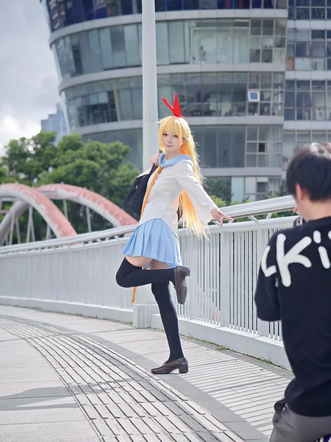 日系校园, 水手服, 黑丝, 桐崎千棘cos, 伪恋