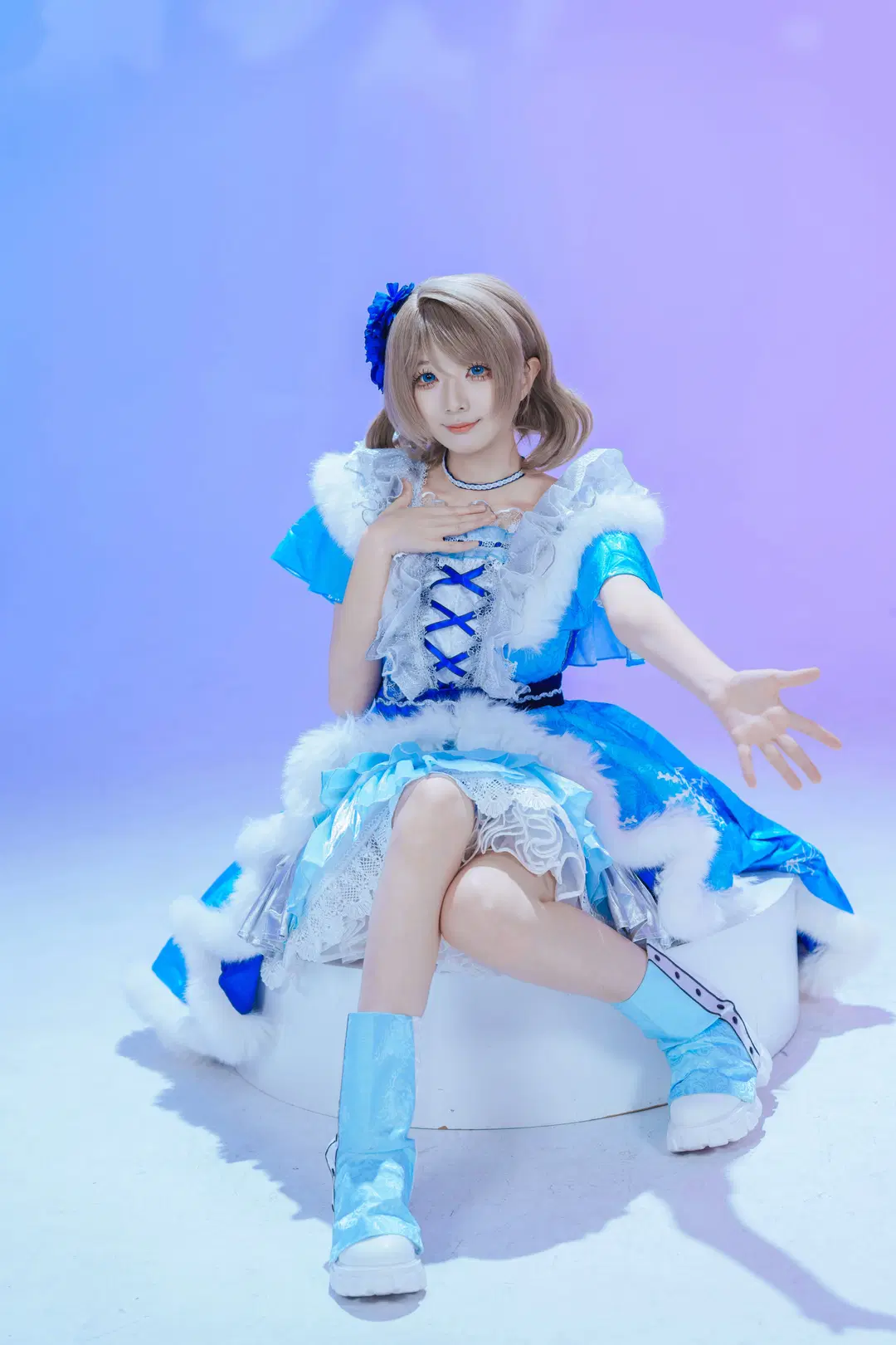 【渡边曜cos】lovelive 冰蓝色的冬雪奇遇 - :( - 第2张