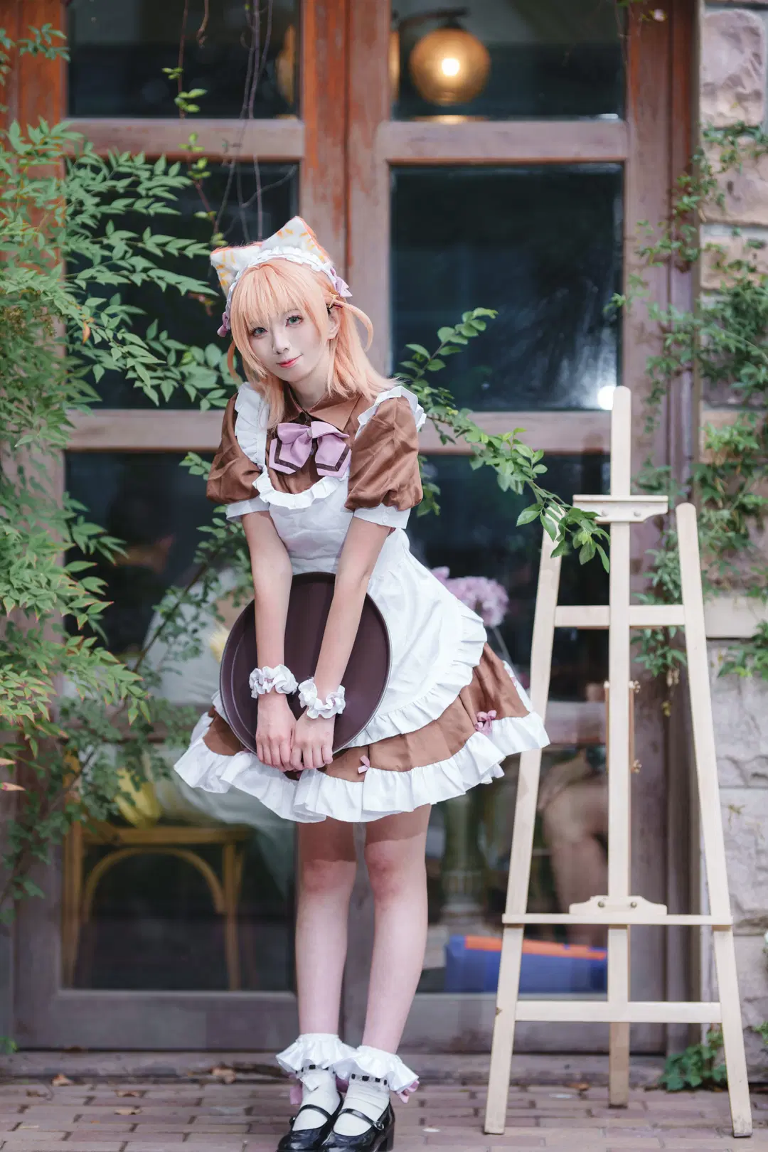 二次元少女, 女仆装, cosplay摄影, 日野下花帆cos, 莲之空
