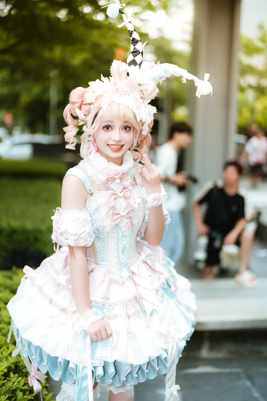 漫展返图, 萤火虫漫展, 三坑少女, 白丝袜, 马戏团lolita - 第1张