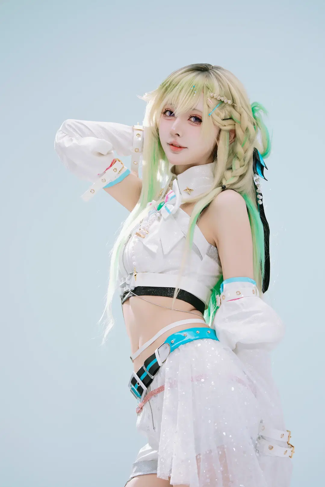 【琳奈cos】鸣潮Solar5新成员琳奈，打歌服初舞台 - Tsubaki - 第7张