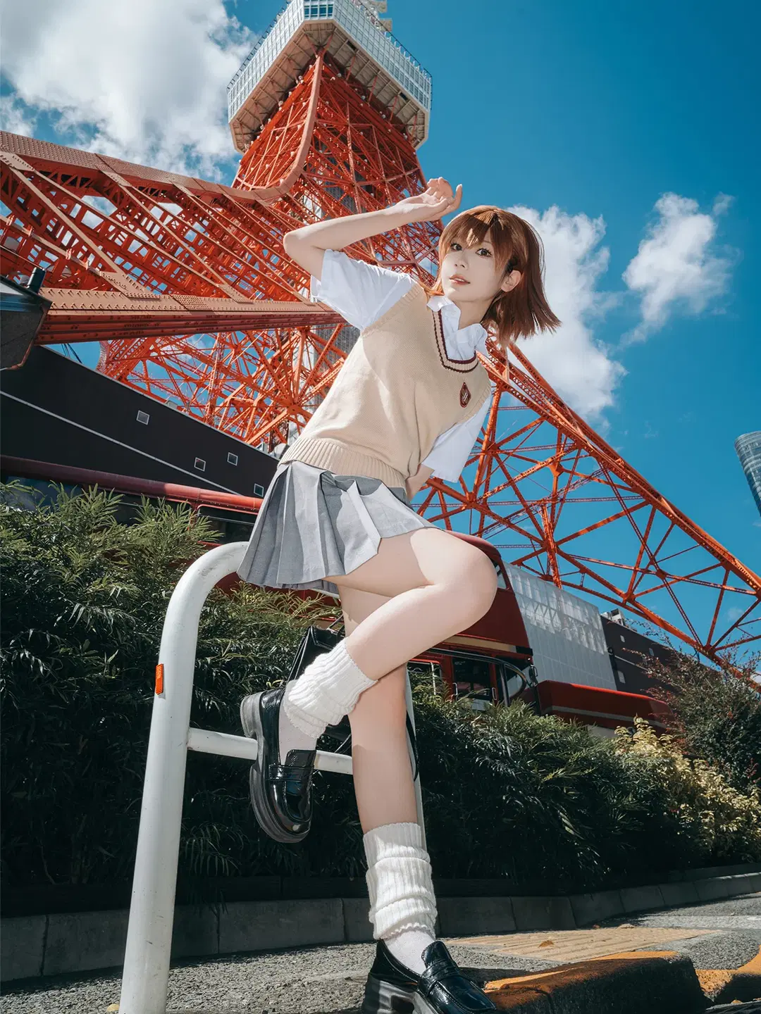 とある科学の超電磁砲, 御坂美琴 コスプレ, 日系ストリートスナップ, ルーズソックス, 常盤台制服