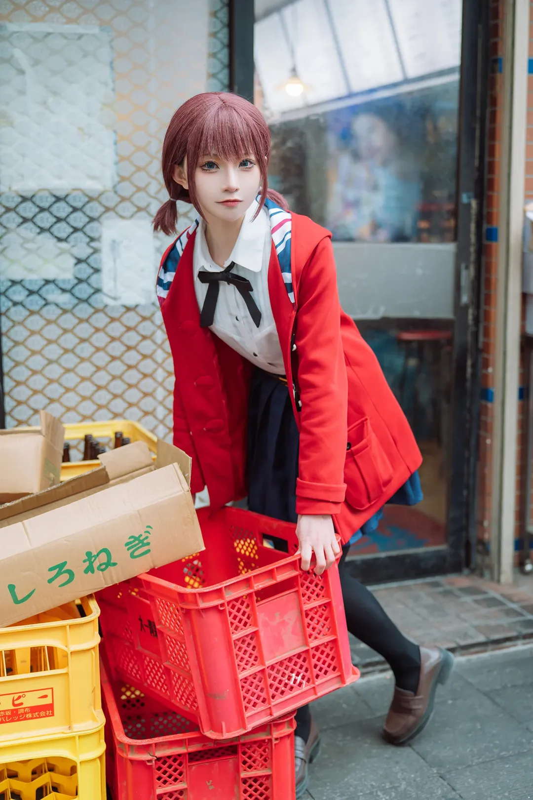 アウトドア撮影, 黒ストッキングコスプレ, 井芹仁菜コスプレ, 日本の制服, ガールズバンドクライ - 16枚目