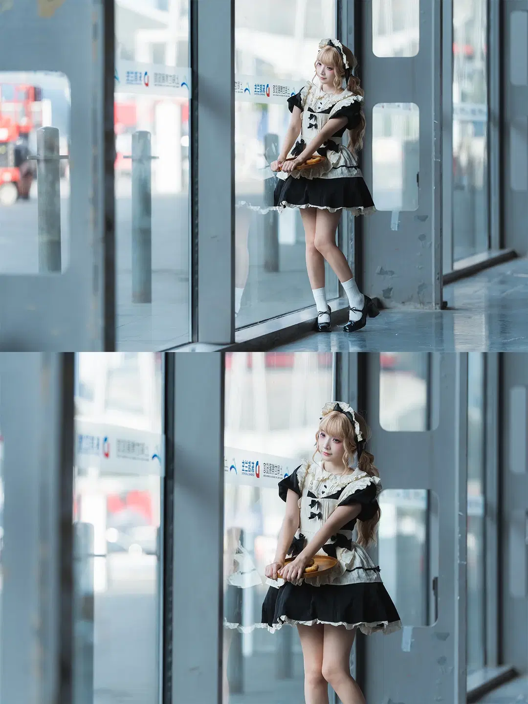 唯卓仕展台黑白女仆装cosplay拍摄体验 - HIRO_午饭饭 - 第13张