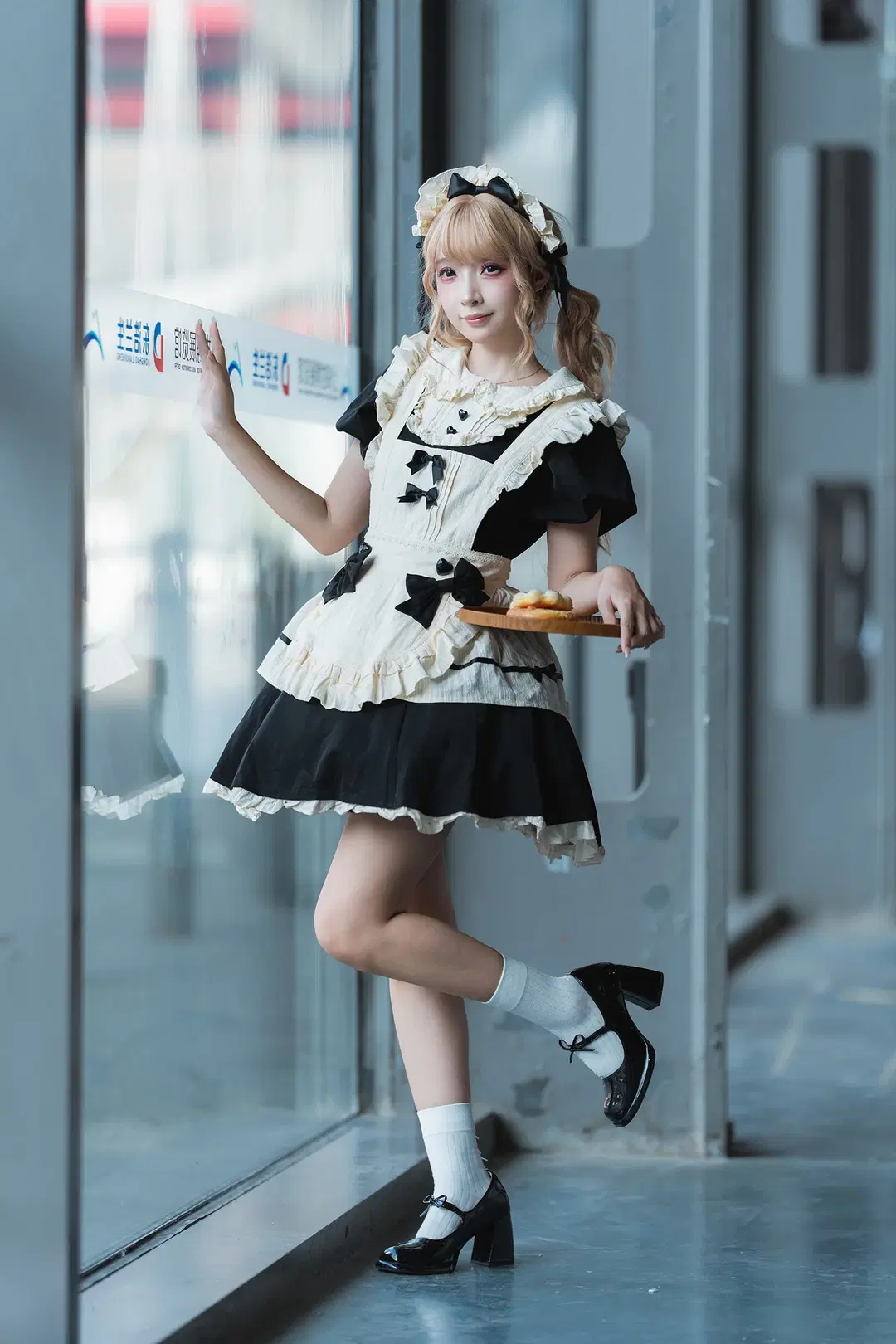唯卓仕展台黑白女仆装cosplay拍摄体验 - HIRO_午饭饭 - 第14张