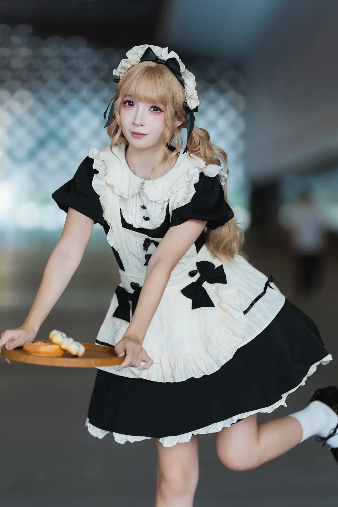 唯卓仕展台黑白女仆装cosplay拍摄体验 - HIRO_午饭饭 - 第7张