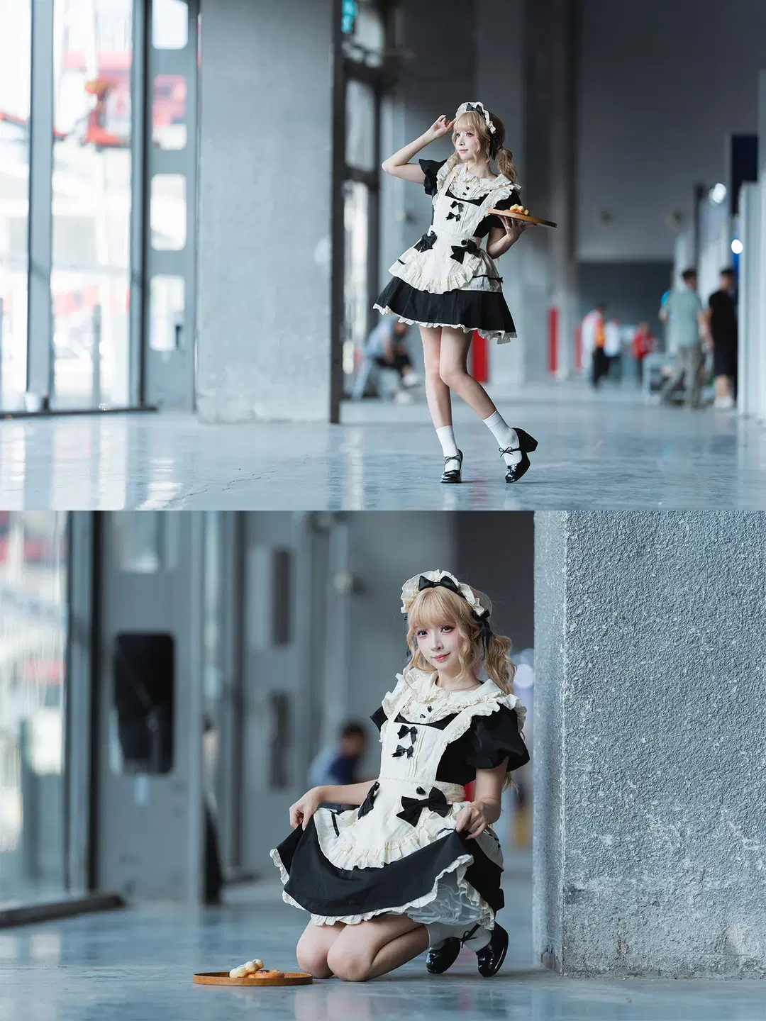 唯卓仕展台黑白女仆装cosplay拍摄体验 - HIRO_午饭饭 - 第9张