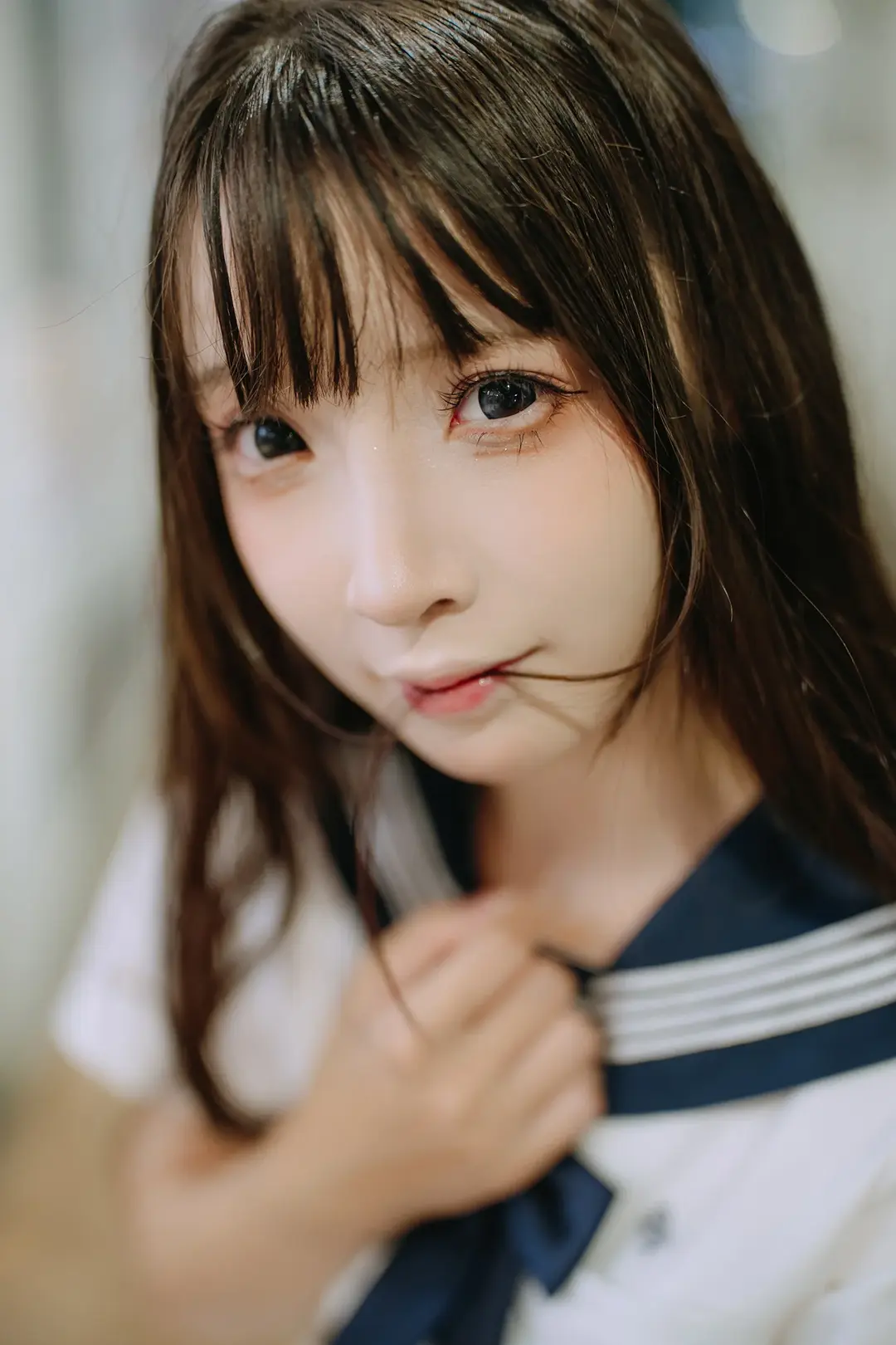 JK制服, 白丝, 水手服, 夜景摄影, 雨夜人像 - 第10张