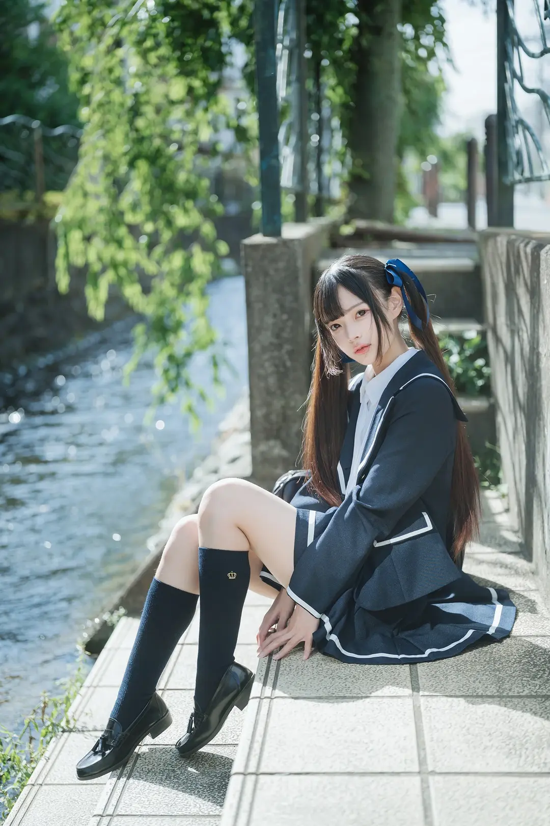 JK制服, 唯卓仕鏡頭, 黑色絲襪, 溯溪玩水, 尼康Z5II - 第5張