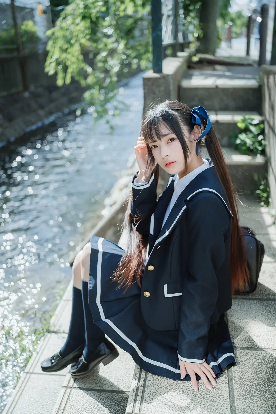 JK制服, 唯卓仕鏡頭, 黑色絲襪, 溯溪玩水, 尼康Z5II - 第8張