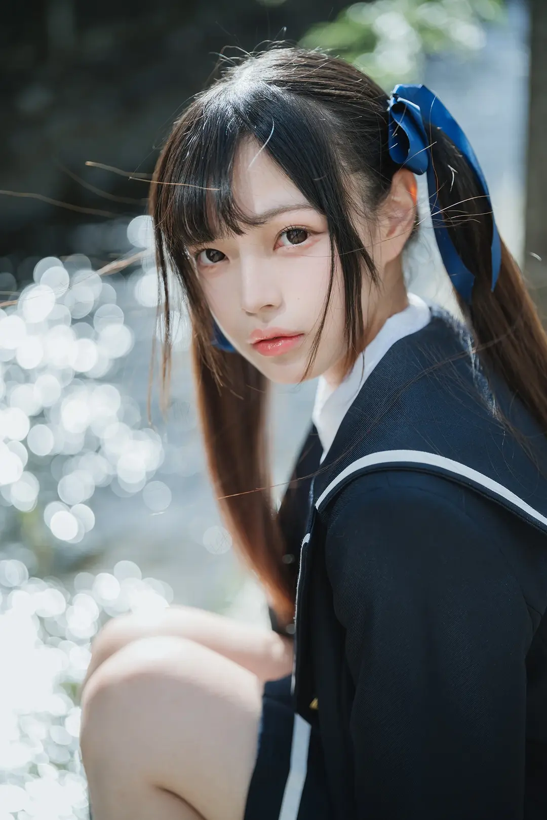 JK制服, 唯卓仕鏡頭, 黑色絲襪, 溯溪玩水, 尼康Z5II - 第9張