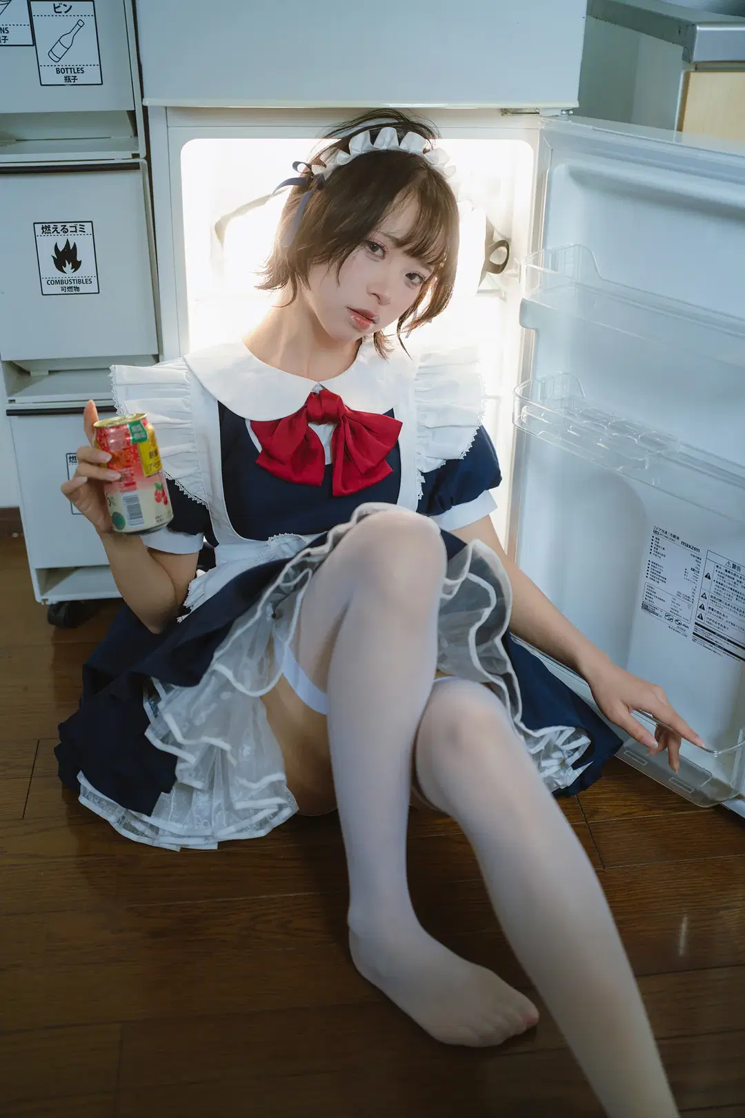 日系女仆装居家写真，微醺状态下的慵懒日常 - HIRO_午饭饭 - 第13张