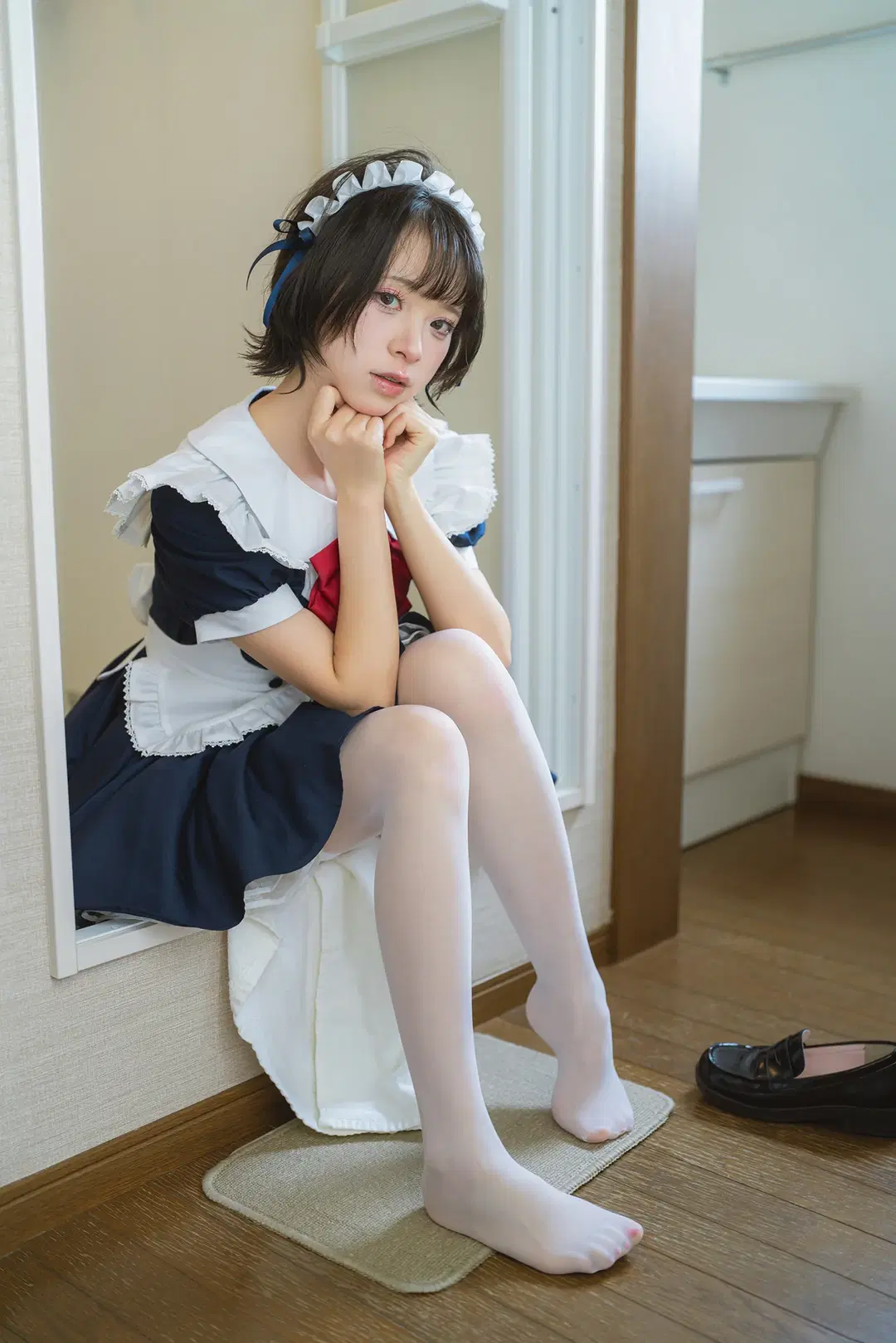 日系女仆装居家写真，微醺状态下的慵懒日常 - HIRO_午饭饭 - 第15张