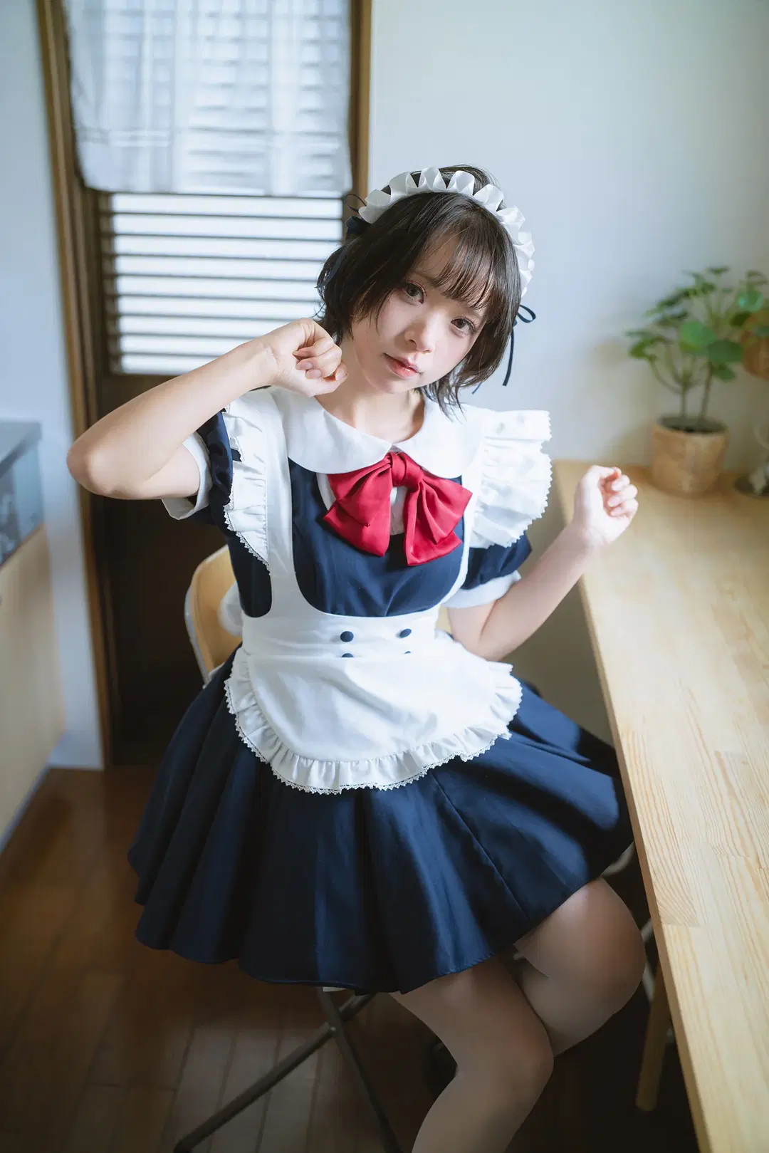 日系女仆装居家写真，微醺状态下的慵懒日常 - HIRO_午饭饭 - 第5张