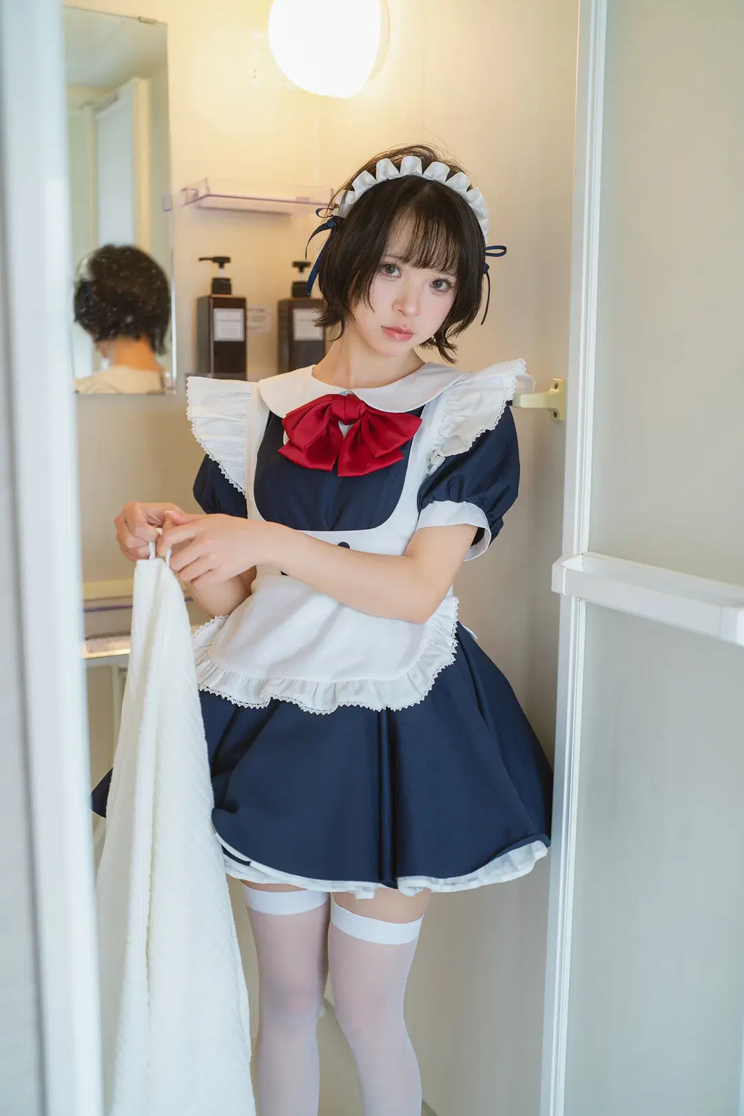 日系女仆装居家写真，微醺状态下的慵懒日常 - HIRO_午饭饭 - 第9张