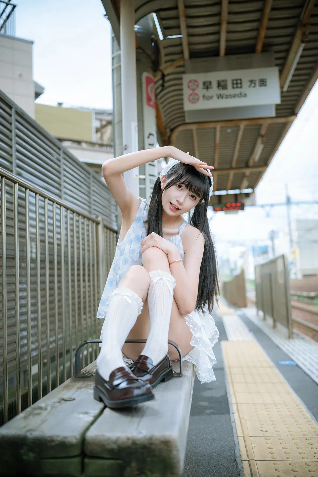 Asukayama Overcast Railway Japanese-Style Lace Outfit Cosplay by HIRO_午饭饭 - Image 14