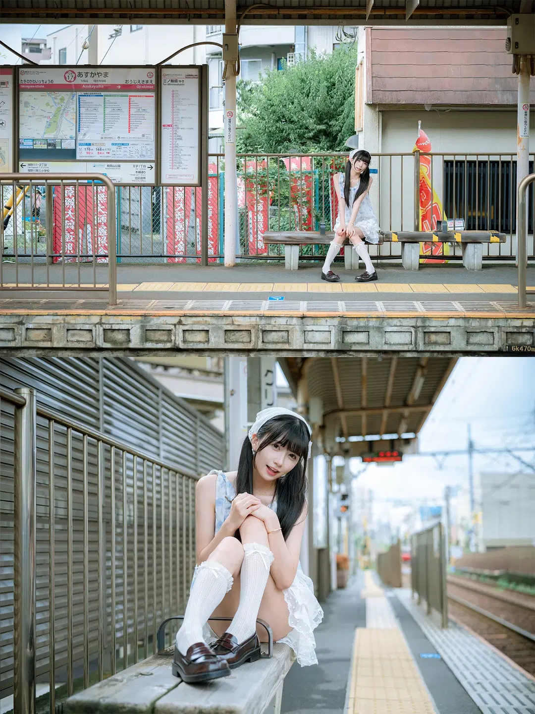 Asukayama Overcast Railway Japanese-Style Lace Outfit Cosplay by HIRO_午饭饭 - Image 15