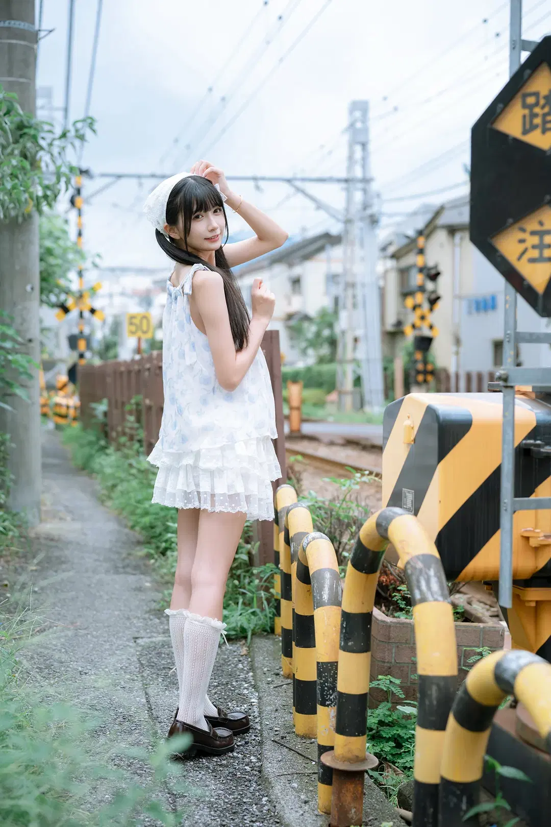 Asukayama Overcast Railway Japanese-Style Lace Outfit Cosplay by HIRO_午饭饭 - Image 3
