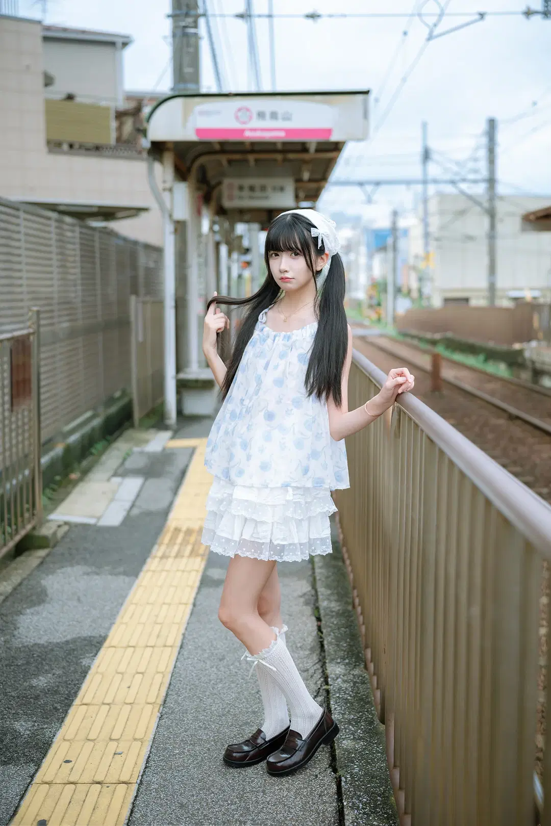 Asukayama Overcast Railway Japanese-Style Lace Outfit Cosplay by HIRO_午饭饭 - Image 5