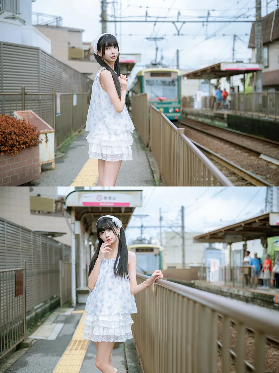 Asukayama Overcast Railway Japanese-Style Lace Outfit Cosplay by HIRO_午饭饭 - Image 6