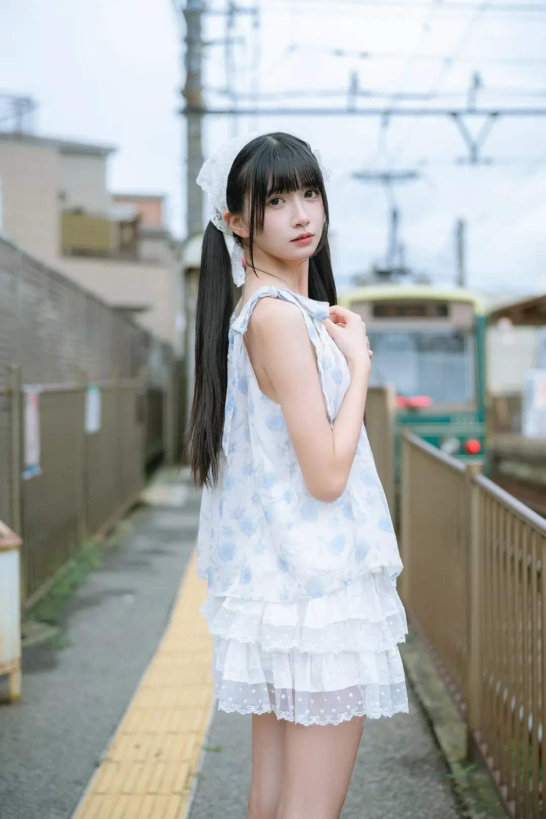 Asukayama Overcast Railway Japanese-Style Lace Outfit Cosplay by HIRO_午饭饭 - Image 7