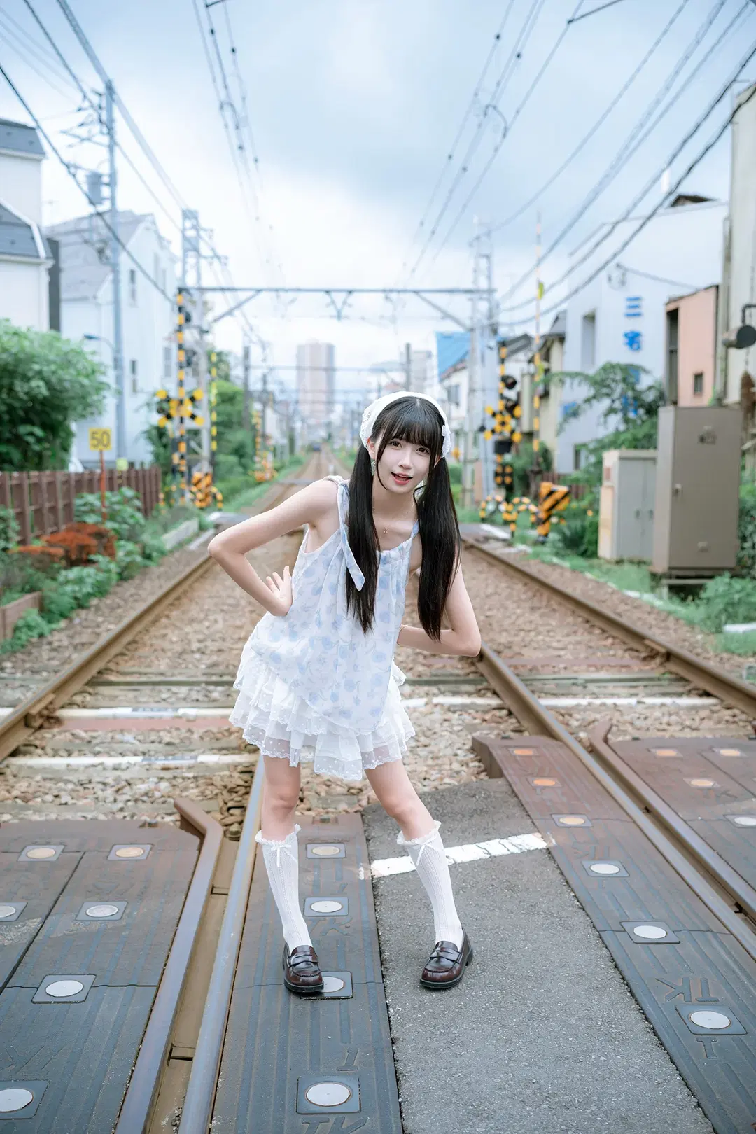 Asukayama Overcast Railway Japanese-Style Lace Outfit Cosplay by HIRO_午饭饭 - Image 9