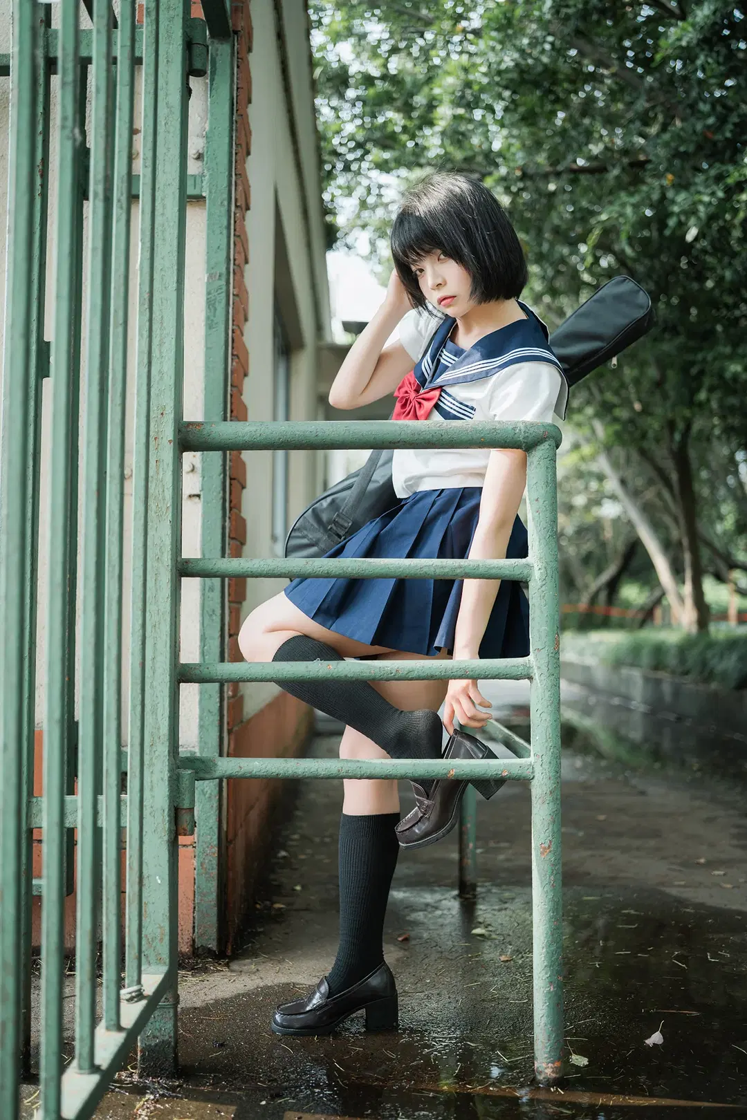 抓住暑期的尾巴拍一组校园风JK制服外拍 - HIRO_午饭饭 - 第14张
