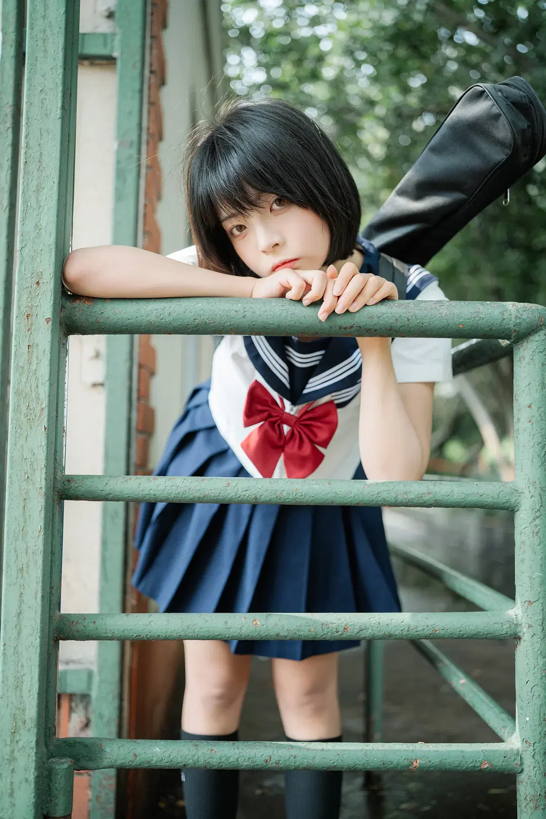 抓住暑期的尾巴拍一组校园风JK制服外拍 - HIRO_午饭饭 - 第15张