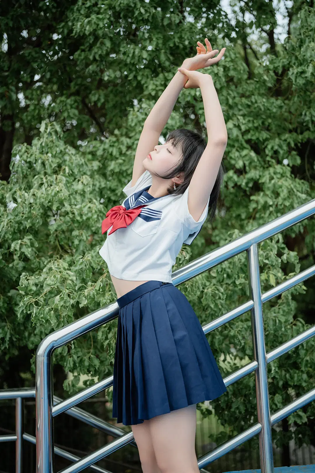 抓住暑期的尾巴拍一组校园风JK制服外拍 - HIRO_午饭饭 - 第8张