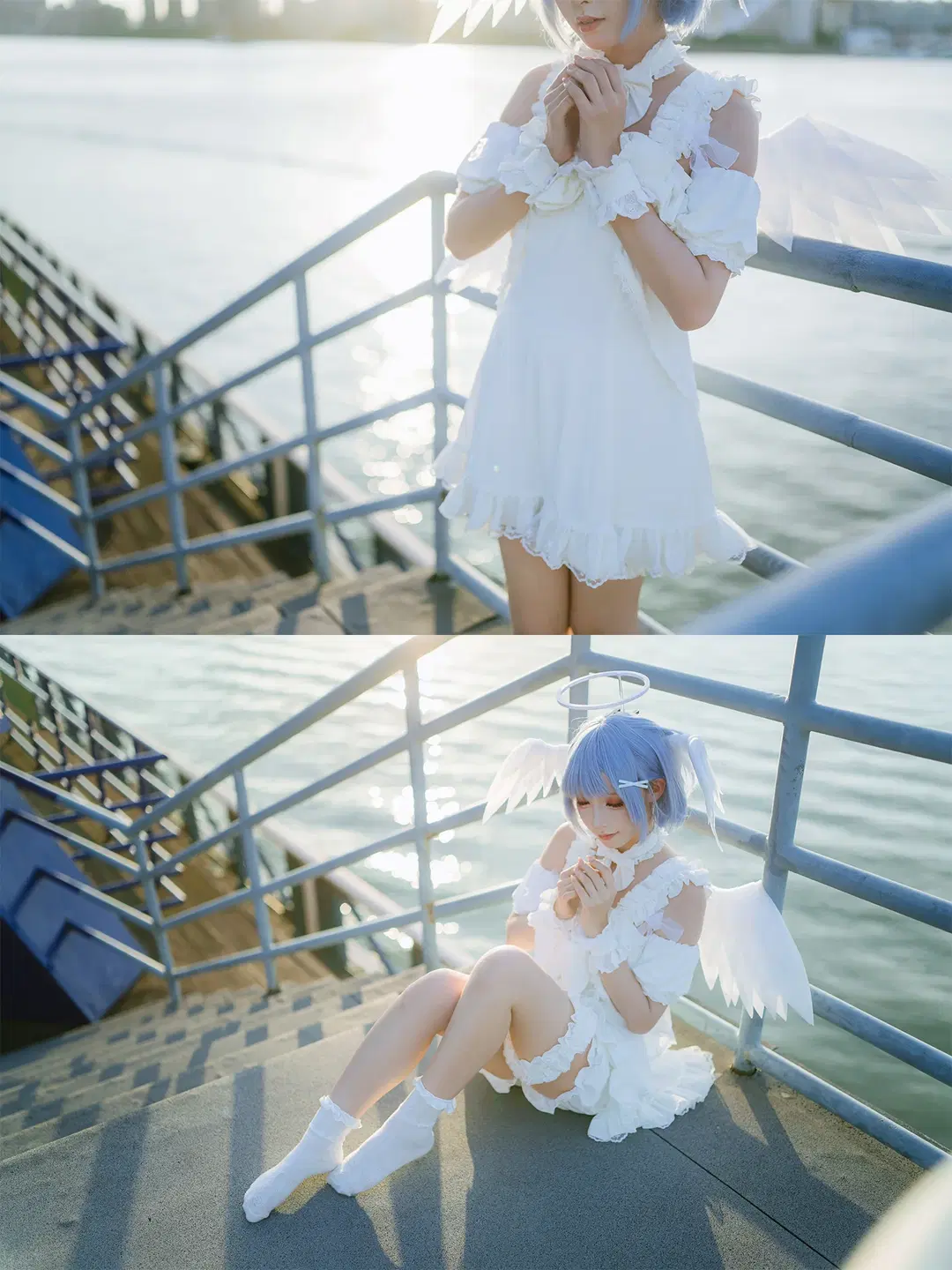 【Rem Cosplay】Angel Maid's Park Backlit Photoshoot Record by HIRO_午饭饭 - Image 17