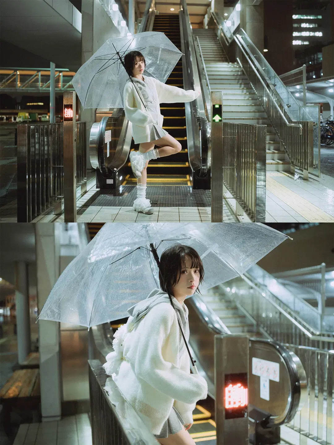 高松灯cos 雨夜电话亭氛围感写真 - HIRO_午饭饭 - 第15张