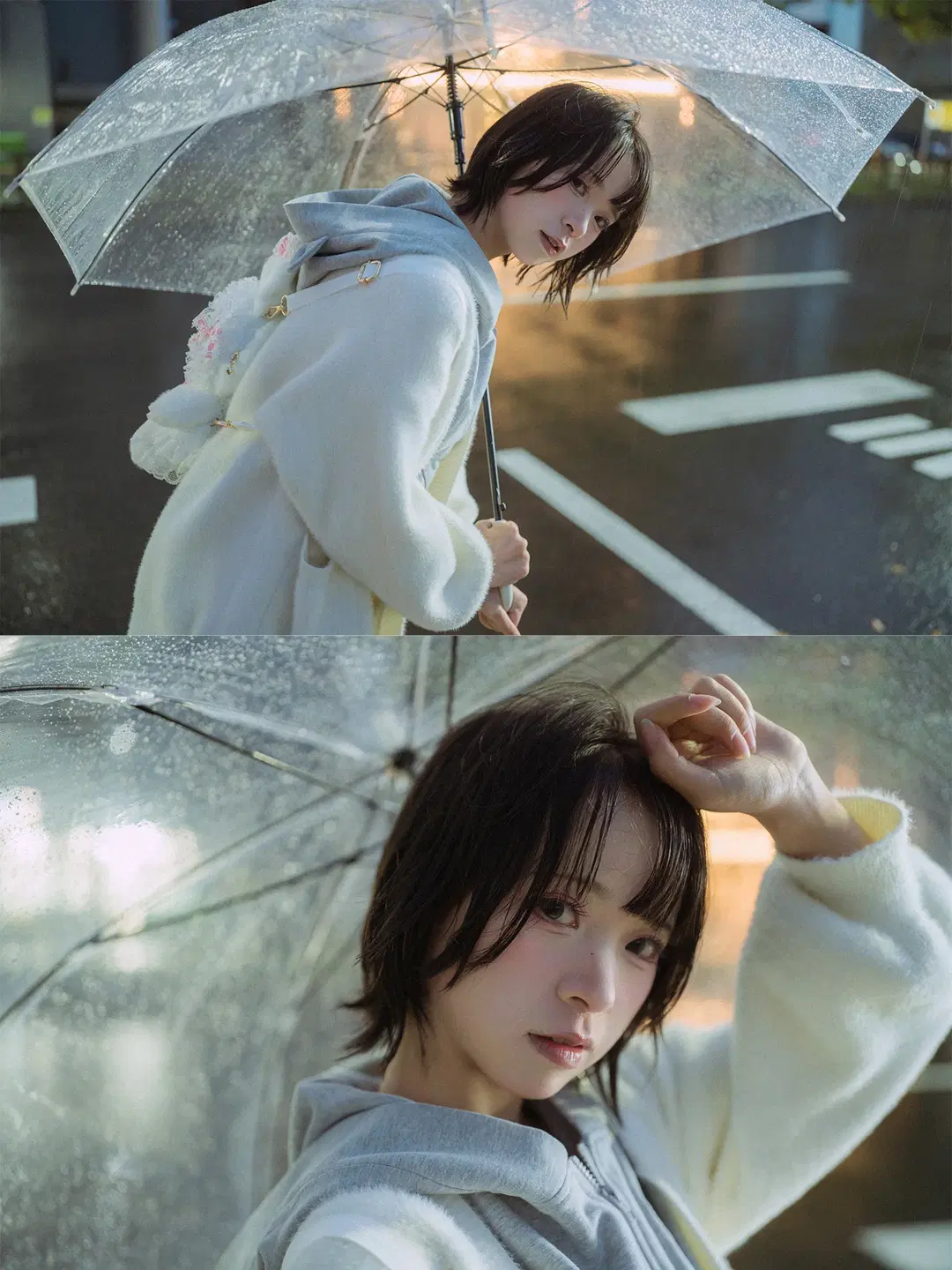 高松灯cos 雨夜电话亭氛围感写真 - HIRO_午饭饭 - 第5张