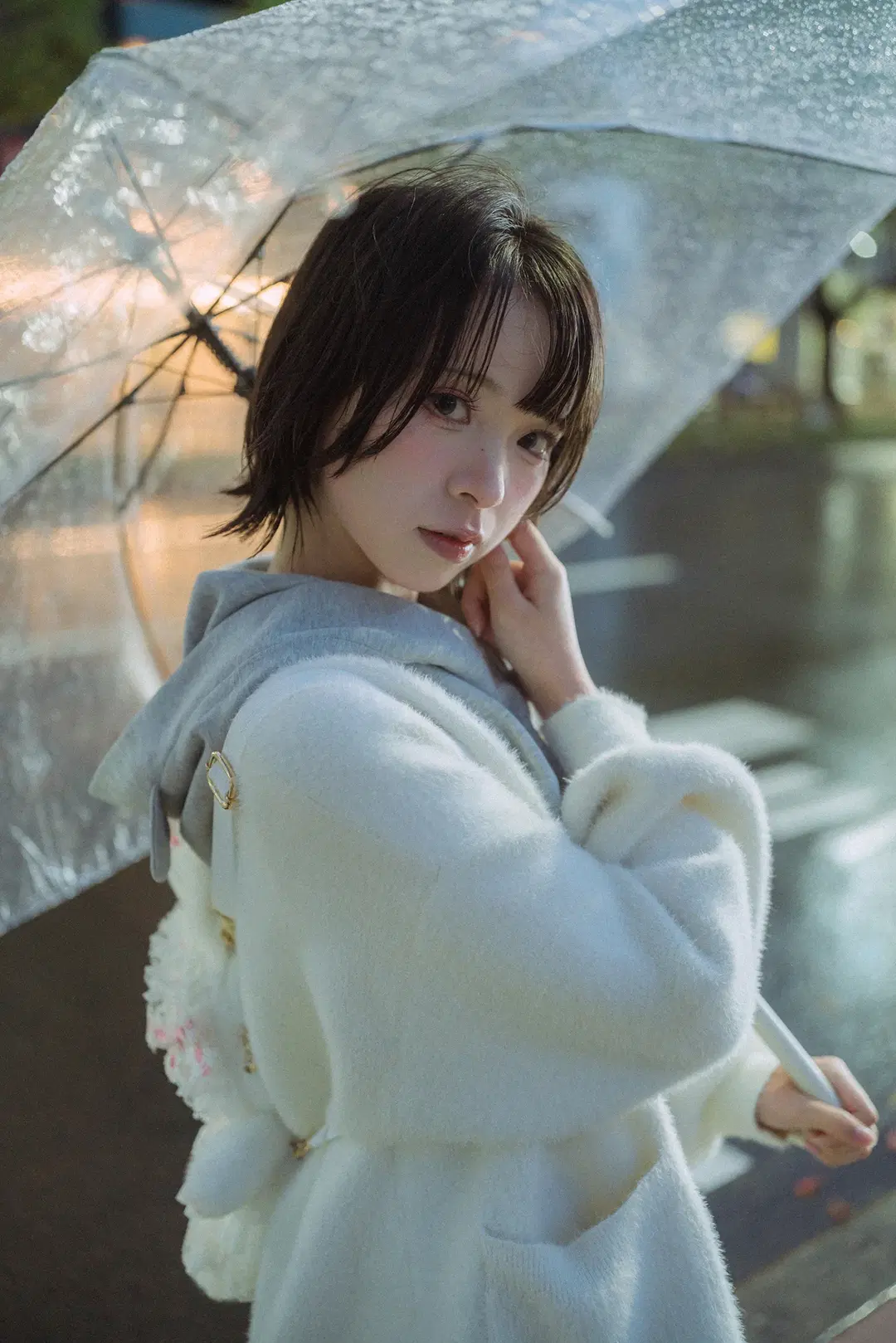 高松灯cos 雨夜电话亭氛围感写真 - HIRO_午饭饭 - 第6张