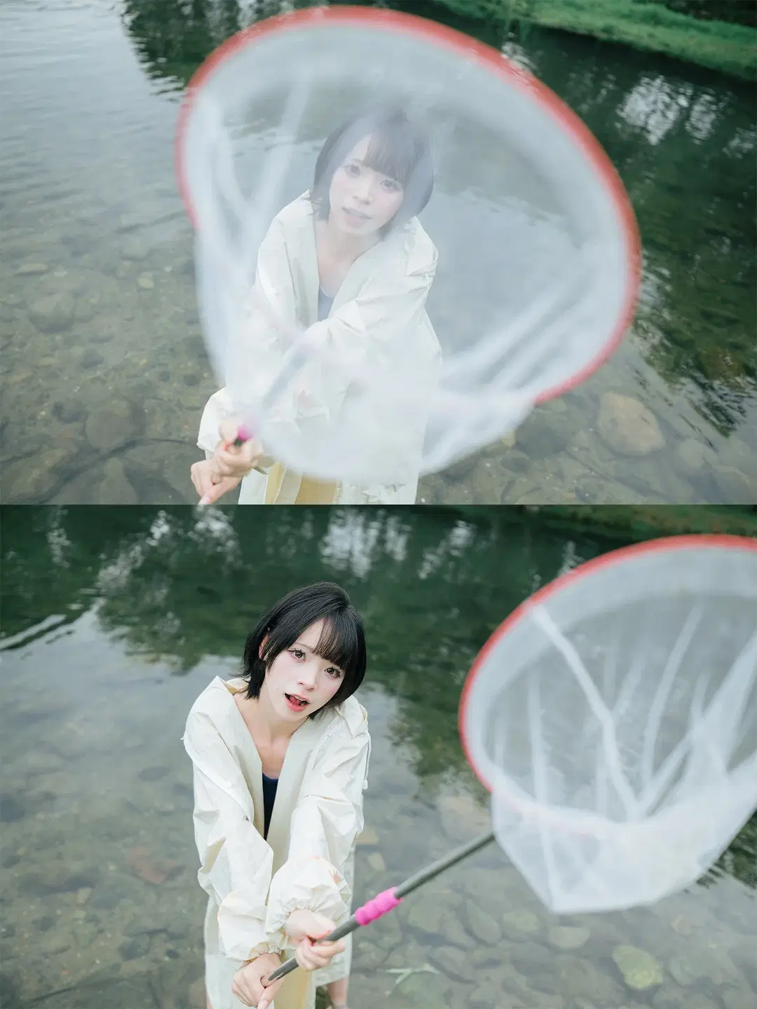 夏日溪流边的连体泳衣与黄雨靴写真 - HIRO_午饭饭 - 第16张