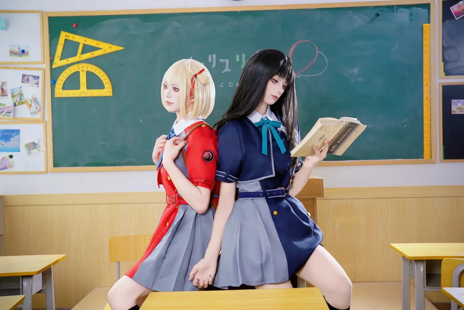 黑丝, 锦木千束cos, 莉可丽丝, 校园制服cos, 井之上泷奈cos - 第1张