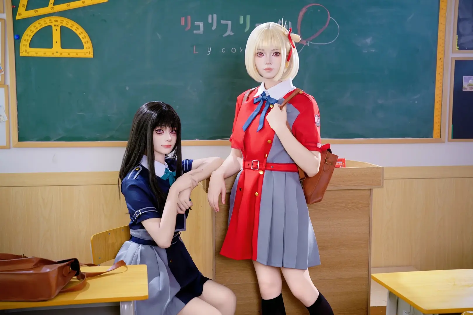 黑丝, 锦木千束cos, 莉可丽丝, 校园制服cos, 井之上泷奈cos - 第2张