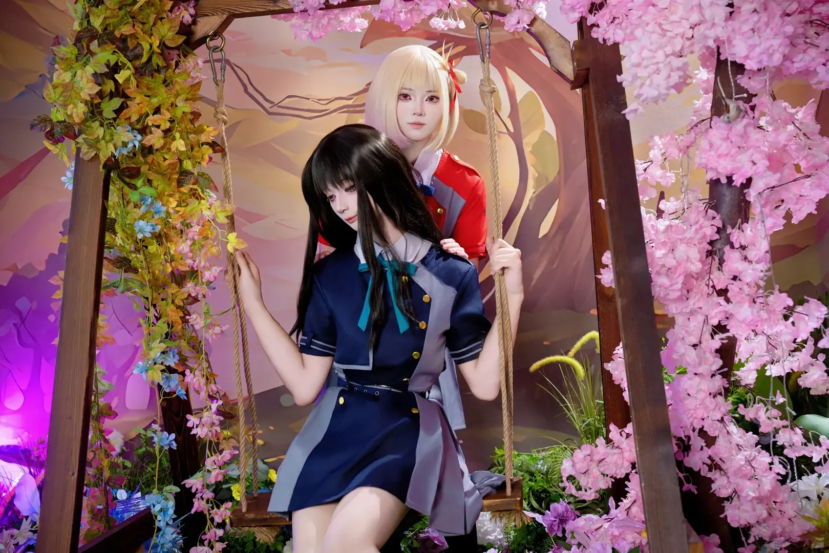 黑丝, 锦木千束cos, 莉可丽丝, 校园制服cos, 井之上泷奈cos - 第4张