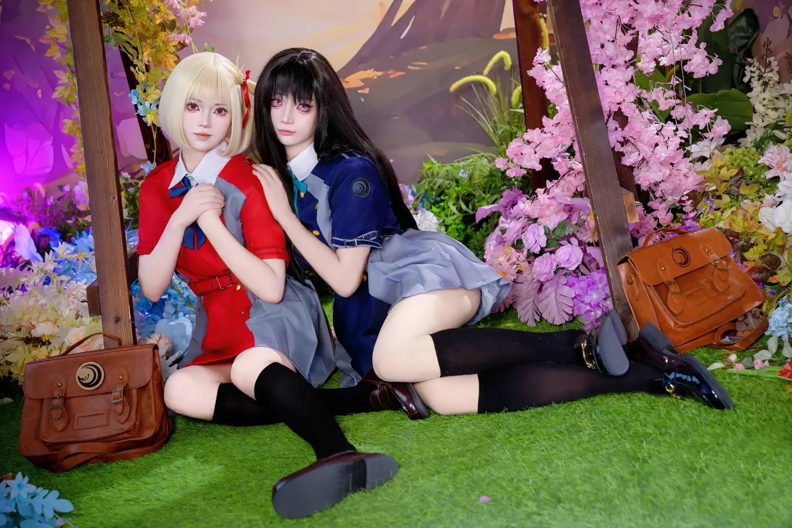 黑丝, 锦木千束cos, 莉可丽丝, 校园制服cos, 井之上泷奈cos