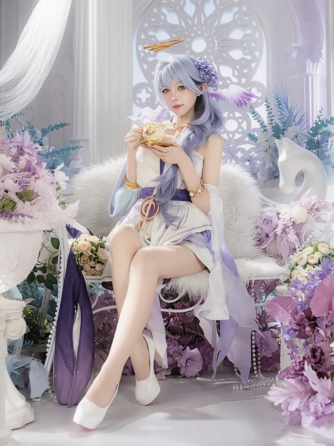 星穹铁道, 知更鸟cos, 二次元cos, 梦幻写真, 精灵耳少女